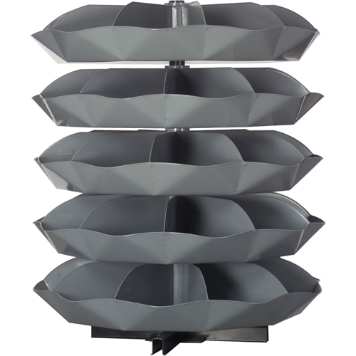 Modules de stockage Rotabin, 625 lb Capacit&eacute; par niveau, 3 Niveau(x), 34" ha x 44" dia WestPier