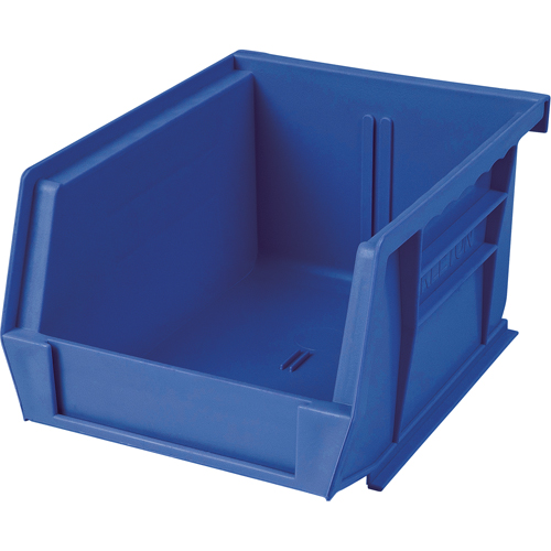 Plastic Bin, 8-1/4" W x 9" H x 18" D, Blue WestPier
