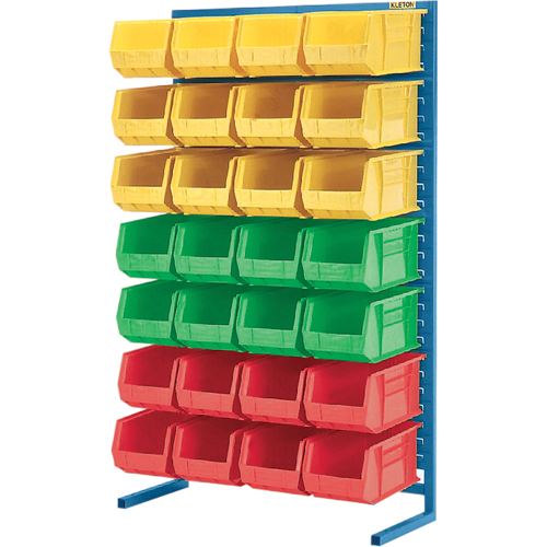 Stationary Bin Racks  -Single-Sided - Rack Only, 36" W x 12" D x 61" H WestPier