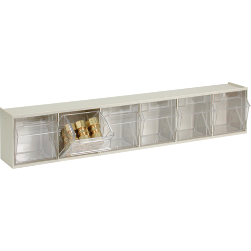 Syst&egrave;me de casiers modulaires Tip-Out, 23-5/8" la x 3-5/8" p x 4-1/2" h, 6 tiroirs WestPier