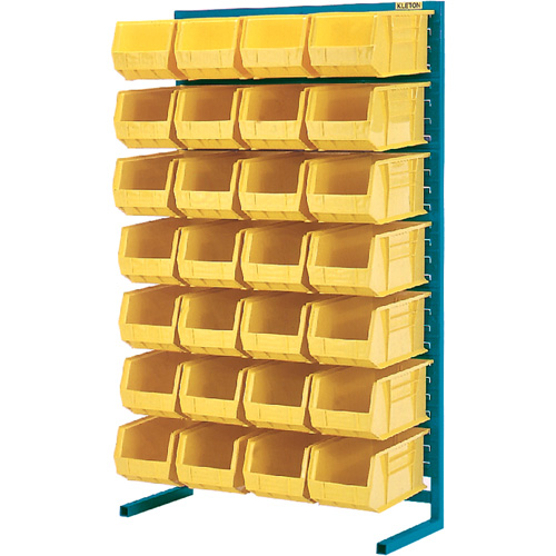 Single-Sided Stationary Bin Rack, 36" W x 12" D x 61" H, 28 Bins WestPier