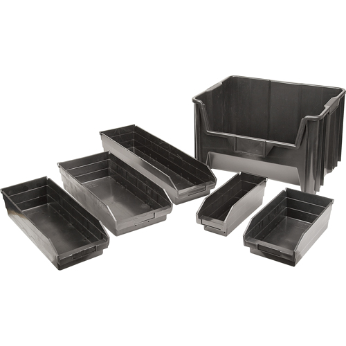 Recycled Shelf Bins, 4-1/8" W x 11-5/8" D x 4" H, 30 lbs. Capacity WestPier