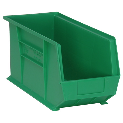 Bacs ultra empilable & suspendable, 8-1/4" la, 9" h x 18" p, Vert WestPier