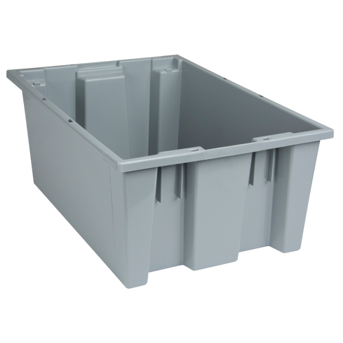 Contenants Stack & Nest, 8" x 19,5" x 13,5", Gris WestPier