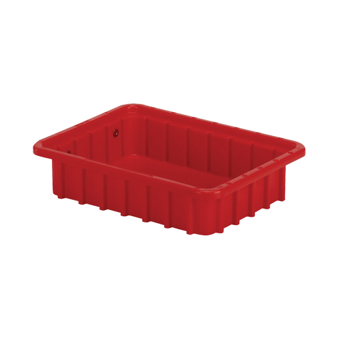 Contenants Divider Box, Poly&eacute;thyl&egrave;ne, 10,8" la x 8,3" p x 2,5" h, Rouge WestPier