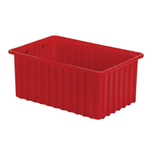 Contenants Divider Box, Poly&eacute;thyl&egrave;ne, 16,5" la x 10,9" p x 7" h, Rouge WestPier