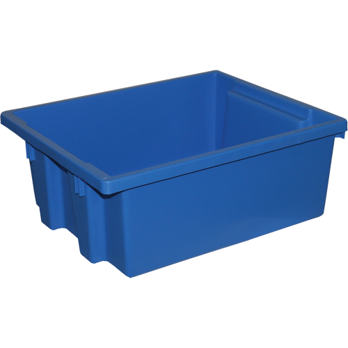 Stack-N-Nest&reg; Storage Bins, 6" x 15.25" x 12.25", Blue WestPier