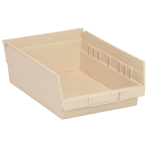 Bac pour &eacute;tag&egrave;re &eacute;conomique, 8-3/8" la, 4" h x 11-5/8" p, Ivoire WestPier