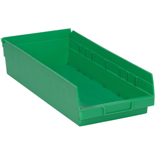 Bacs pour tablette, 8-1/8" la x 4" H x 17-7/8" p, Vert, Capacit&eacute; 40 lb WestPier