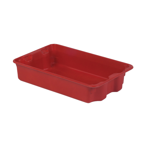 Contenants Stack-N-Nest de Plexton, 14,8" la x 24,3" p x 5,1" h, Rouge WestPier