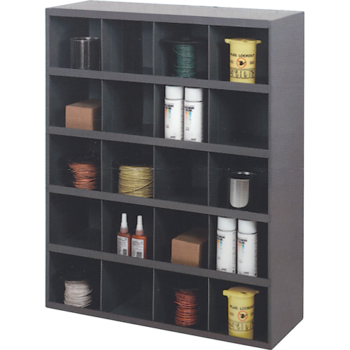 Armoires pour bacs de rangement, Acier, 20 tiroirs, 33-3/4" x 12" x 42", Gris WestPier
