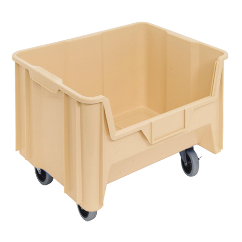 Bac g&eacute;ant mobile empilable, 12-7/16" ha x 19-7/8" la x 15-1/4" p, Capacit&eacute; de 250 lb, Ivoire WestPier
