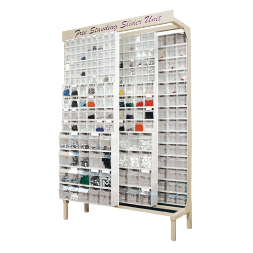 Free-Standing Tip-Out Bins Slider System, 48" W x 18" D x 77" H, 180 Drawers WestPier