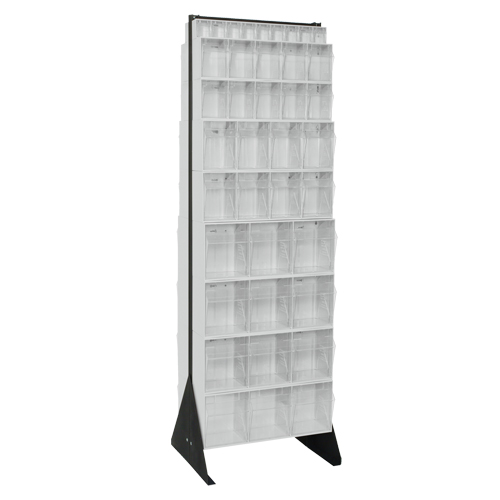Tip-Out Bins Stand, 23-5/8" W x 16" D x 75" H, 72 Drawers WestPier