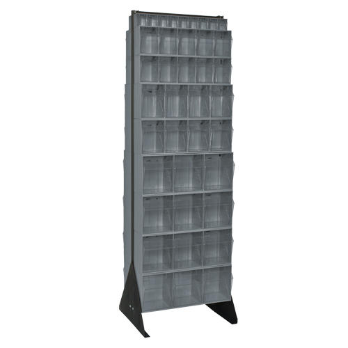 Tip-Out Bins Stand, 23-5/8" W x 16" D x 75" H, 72 Drawers WestPier