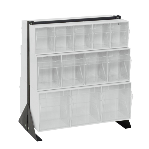 Tip-Out Bins Stand, 23-5/8" W x 16" D x 28" H, 24 Drawers WestPier