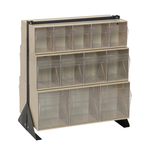 Tip-Out Bins Stand, 23-5/8" W x 16" D x 28" H, 24 Drawers WestPier