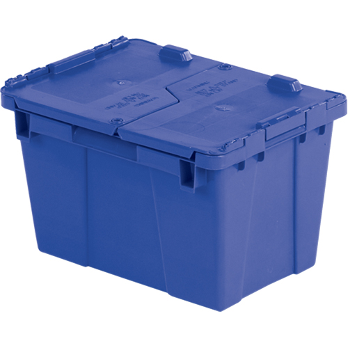 Flipak&reg; Polyethylene Plastic (PE) Distribution Containers, 15.2" x 10.9" x 9.7", Blue WestPier