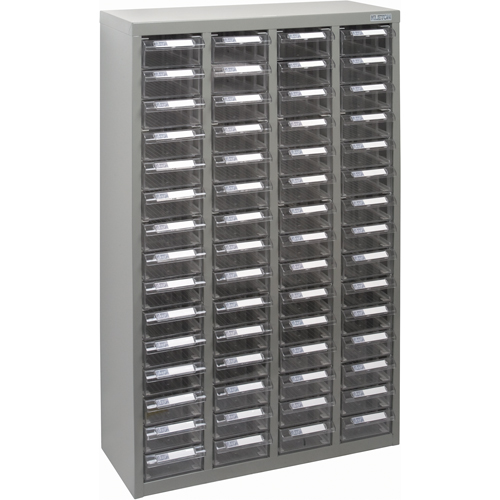 KPC-700 Parts Cabinet, Galvanized Steel, 60 Drawers, 23-1/10" x 8-7/10" x 36-9/10", Grey WestPier