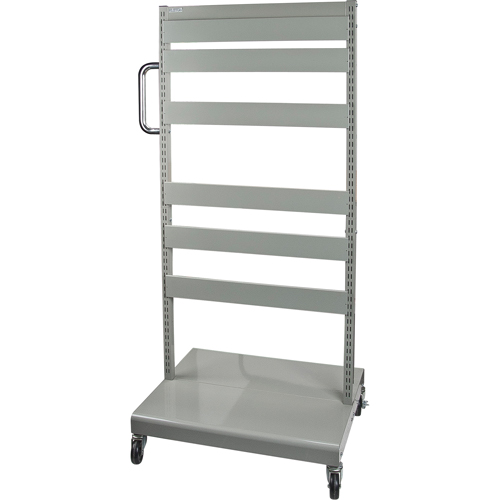 Mobile Tilt Bin Rack - Cart Only, Double-sided, 26-1/4" W x 22" D x 57-1/2" H WestPier