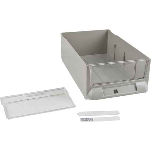 Replacement Drawer for KPC-200 Parts Cabinets, Plastic, 5-3/8" W x 9-13/16" D x 3-3/10" H, Grey WestPier