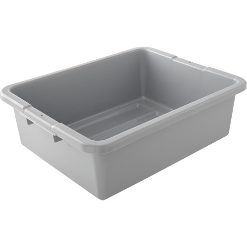 Contenant utilitaire sans compartiments, 7" ha x 21,5" p x 17" lo, Plastique, Gris WestPier