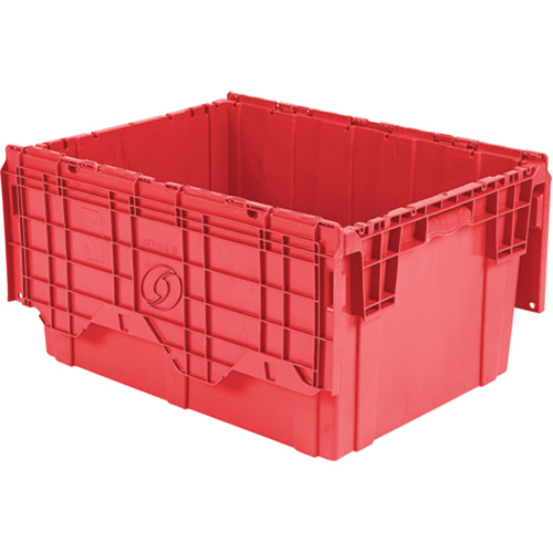 Flipak Polyethylene Plastic (PE) Distribution Containers, 27.9" x 20.9" x 15.2", Red WestPier