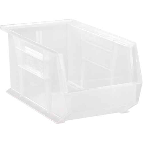 Bac transparent ultra empilable & suspendable, 8-1/4" la, 7" h x 14-3/4" p, Transparent WestPier