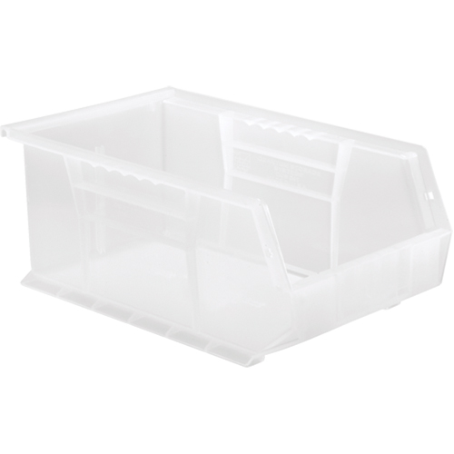 Bac transparent ultra empilable & suspendable, 8-1/4" la, 6" h x 13-5/8" p, Transparent WestPier