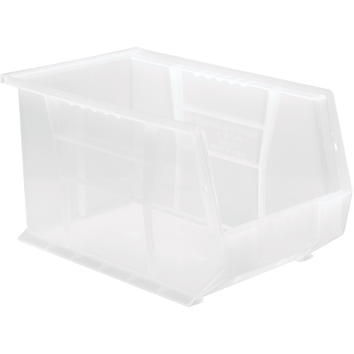 Bac transparent ultra empilable & suspendable, 8-1/4" la, 8" h x 13-5/8" p, Transparent WestPier