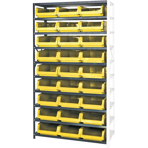 Shelving Unit with Stacking Bins, Steel, Magnum Bin, Add-On, 42" W x 76" H WestPier