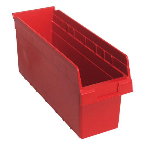 Bacs pour &eacute;tag&egrave;re Store-Max, 6-5/8" la x 8" H x 17-7/8" p, Rouge, Capacit&eacute; 56 lb WestPier