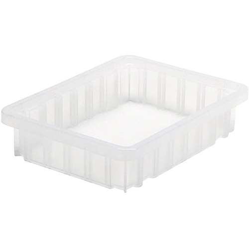 Contenant Divider Box, Plastique, 10,875" la x 8,25" p x 2,5" h, Transparent WestPier