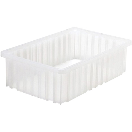 Contenant Divider Box, Plastique, 16,5" la x 10,875" p x 5" h, Gris WestPier