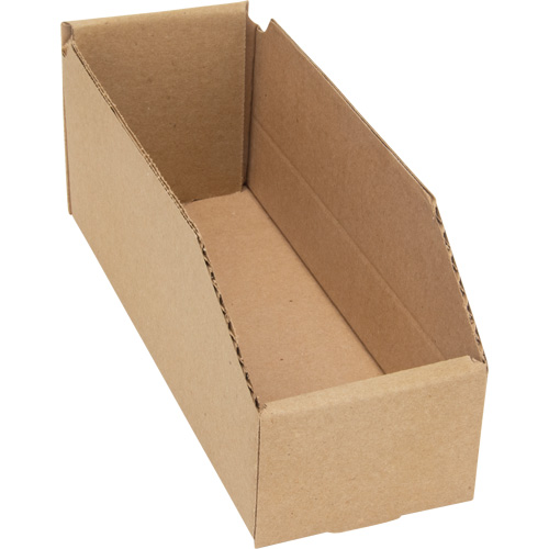 Deep Corrugated Parts Bins, 3-3/4" W x 11-1/4" D x 4-1/2" H, Beige WestPier