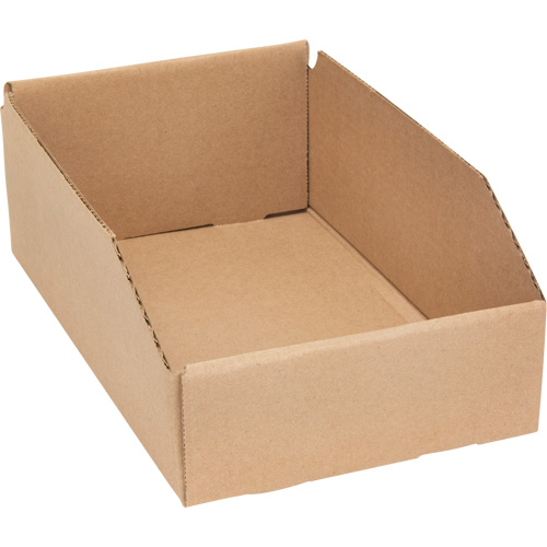 Deep Corrugated Parts Bins, 7-5/8" W x 11-5/16" D x 4-1/2" H, Beige WestPier
