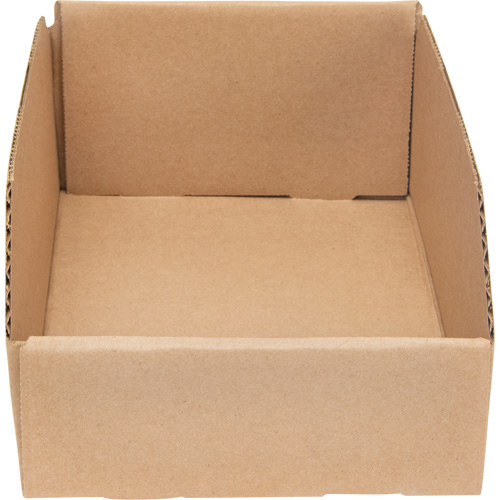 Deep Corrugated Parts Bins, 7-5/8" W x 11-5/16" D x 4-1/2" H, Beige WestPier