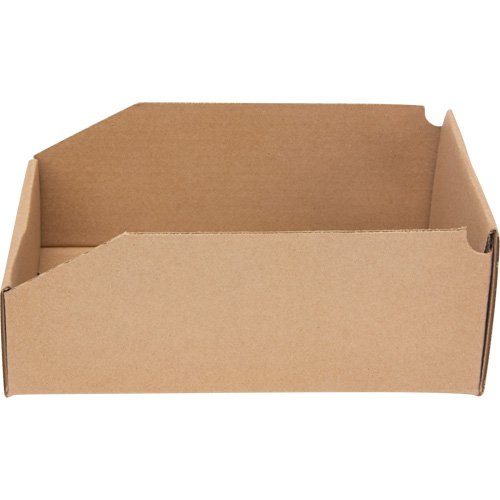Deep Corrugated Parts Bins, 7-5/8" W x 11-5/16" D x 4-1/2" H, Beige WestPier