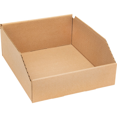 Deep Corrugated Parts Bins, 9-3/4" W x 11-1/4" D x 4-1/2" H, Beige WestPier