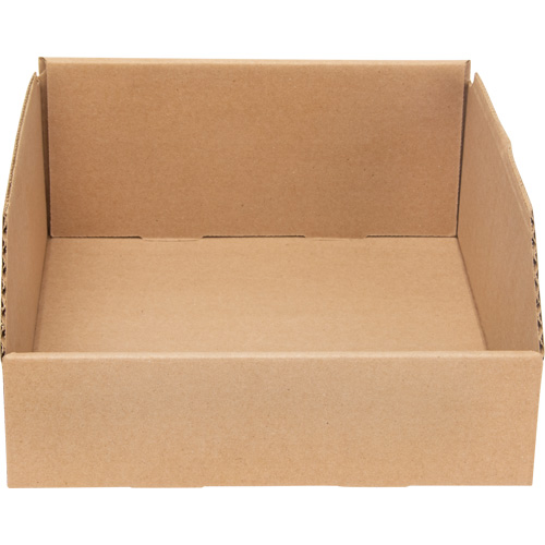 Deep Corrugated Parts Bins, 9-3/4" W x 11-1/4" D x 4-1/2" H, Beige WestPier