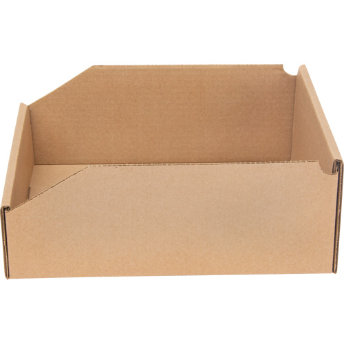 Deep Corrugated Parts Bins, 9-3/4" W x 11-1/4" D x 4-1/2" H, Beige WestPier