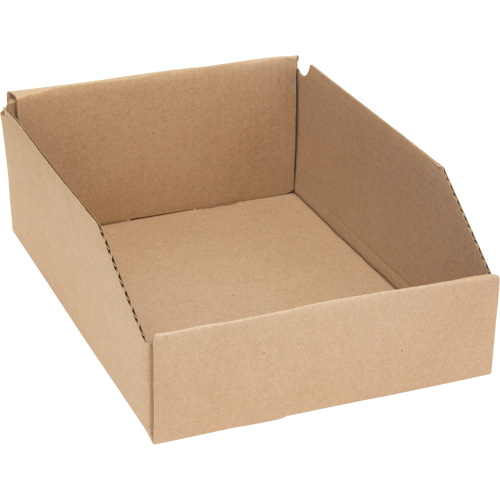 Deep Corrugated Parts Bins, 8-3/4" W x 11-1/4" D x 4-1/2" H, Beige WestPier