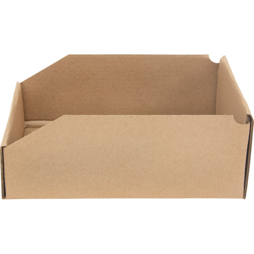 Deep Corrugated Parts Bins, 8-3/4" W x 11-1/4" D x 4-1/2" H, Beige WestPier