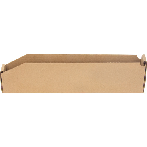 Deep Corrugated Parts Bins, 2-7/8" W x 17-1/4" D x 4-1/2" H, Beige WestPier