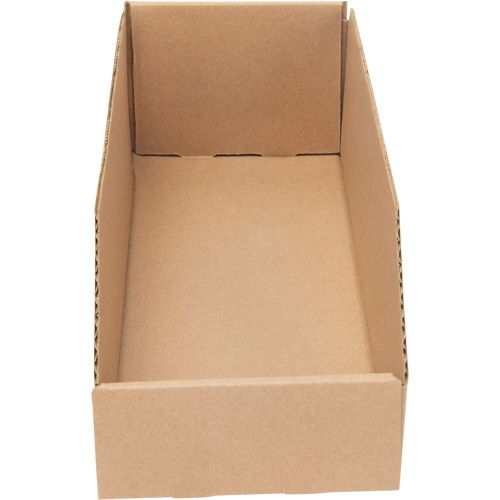 Deep Corrugated Parts Bins, 5-3/4" W x 17-1/4" D x 4-1/2" H, Beige WestPier