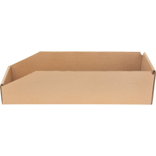 Deep Corrugated Parts Bins, 5-3/4" W x 17-1/4" D x 4-1/2" H, Beige WestPier