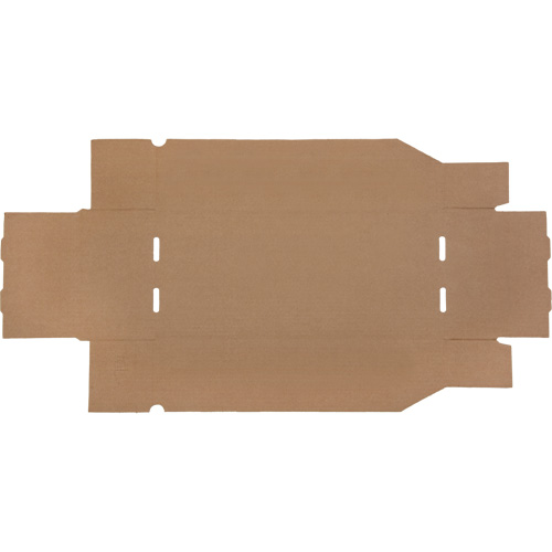 Boîtes profondes en carton ondul&eacute;, 7-3/4" la x 17-1/4" p x 4-1/2" h, Beige WestPier