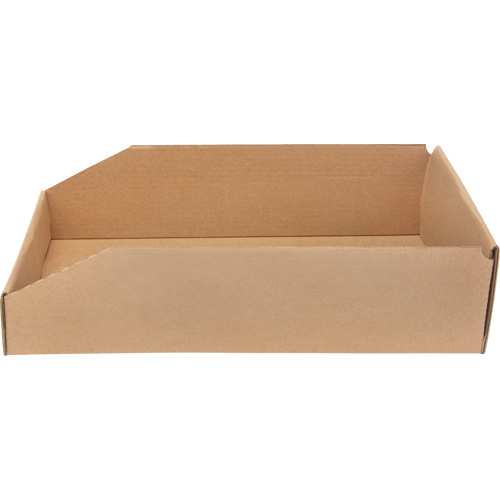 Deep Corrugated Parts Bins, 9-3/4" W x 17-1/4" D x 4-1/2" H, Beige WestPier