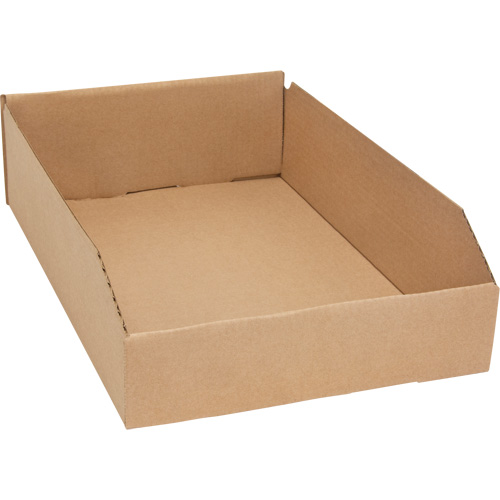 Deep Corrugated Parts Bins, 11-3/4" W x 17-1/4" D x 4-1/2" H, Beige WestPier