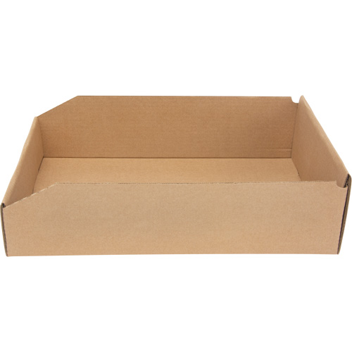 Deep Corrugated Parts Bins, 11-3/4" W x 17-1/4" D x 4-1/2" H, Beige WestPier